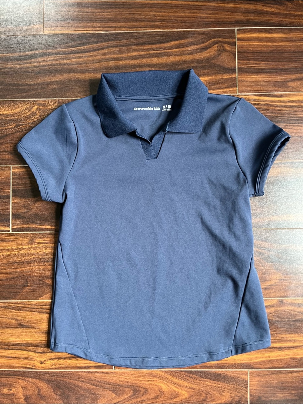 abercrombie kids Girl’s School Uniform Navy Blue Polo Top, 9/10, EUC